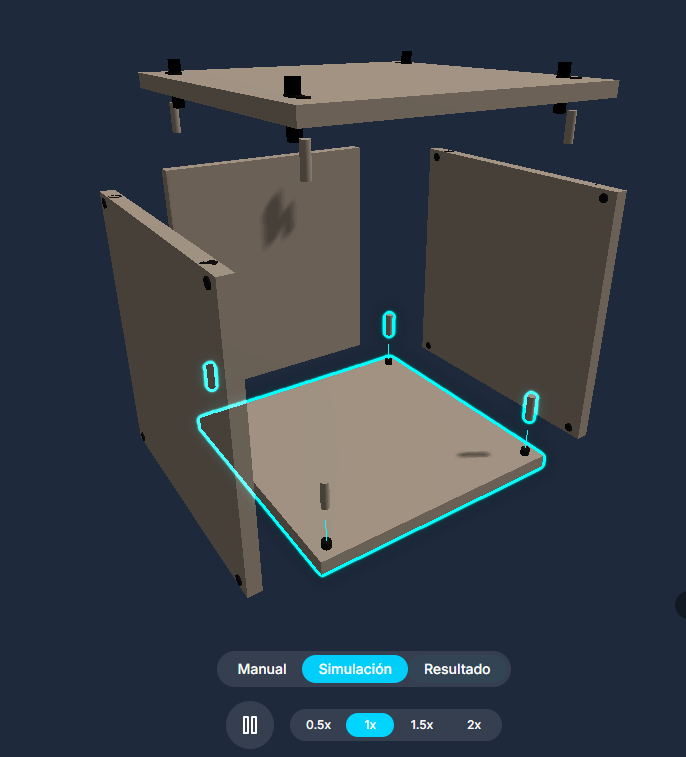 Montaje de mueble animado