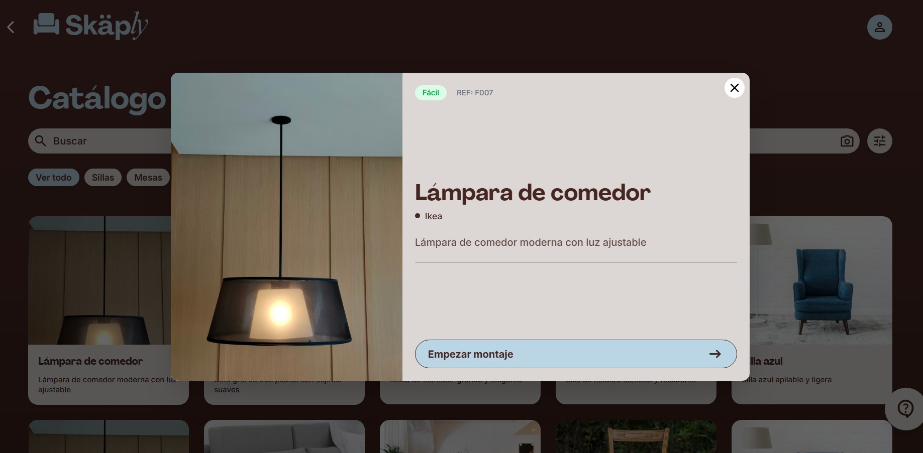 Detalles de un mueble en Skaply